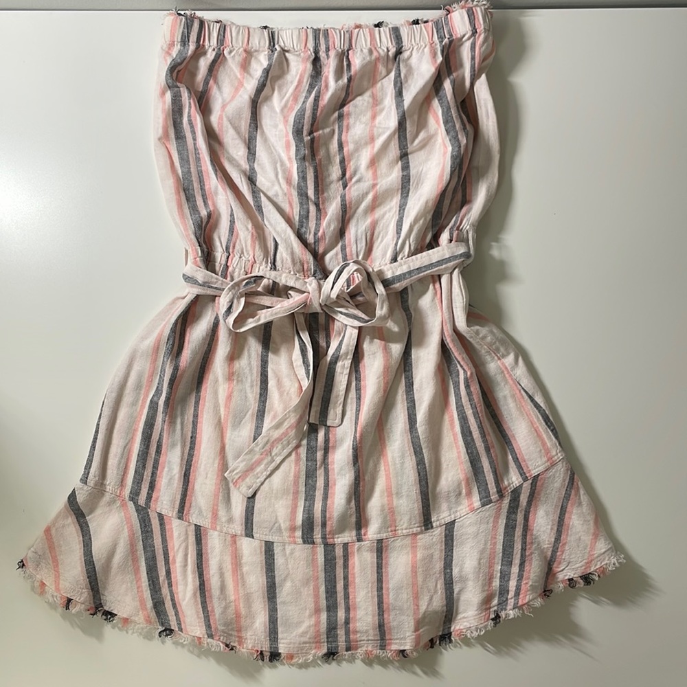 Cloth & Stone Anthropologie NWT Strapless Striped Dress size S
